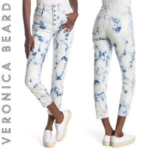 Veronica Beard Debbie High Rise Button Fly Tie-Dye Jeans- Size 27